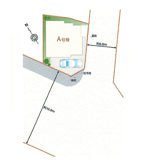 福生市加美平3丁目　新築戸建全1棟の区画図