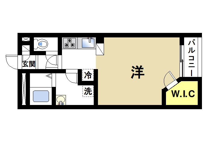 レオネクストシャロームの間取り|一人蔵にがしやすい機能的な間取りです