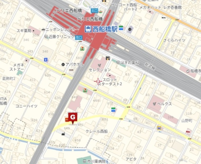 ラ・グラシューズ西船橋の地図|★案内図★