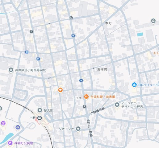 小野市東本町　第3　新築一戸建ての地図