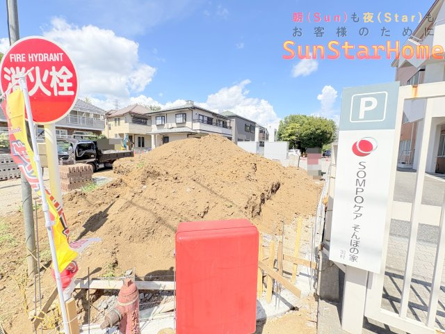 【サンスターホーム現地販売物件】羽村市栄町2丁目　オール電化新築戸建3号棟の外観