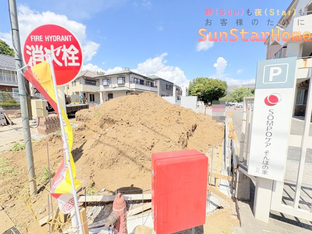 【サンスターホーム現地販売物件】羽村市栄町2丁目　オール電化新築戸建3号棟の外観