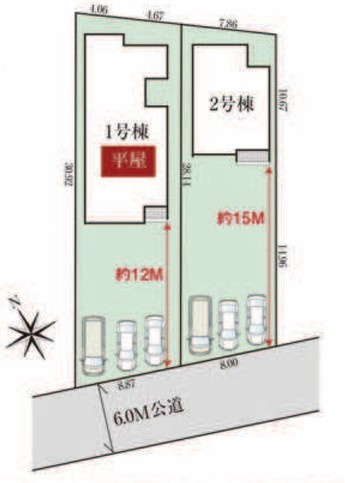 【区画図】 | GRAFARE羽生市西 4期　【平屋】新築住宅