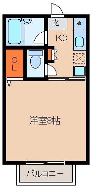 久保田ハイツ1号館の間取り