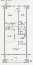 ソーラスフロント富船北棟の間取り