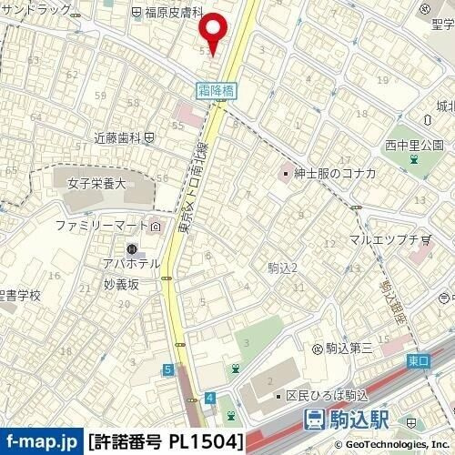 グランドハウスシャンティの地図