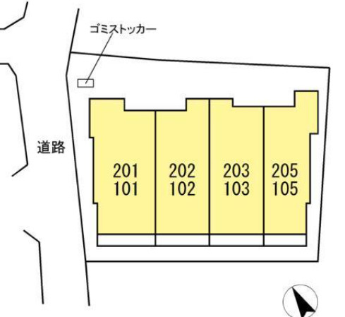 【区画図】アンジュール代田