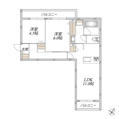 グリシーヌの間取り