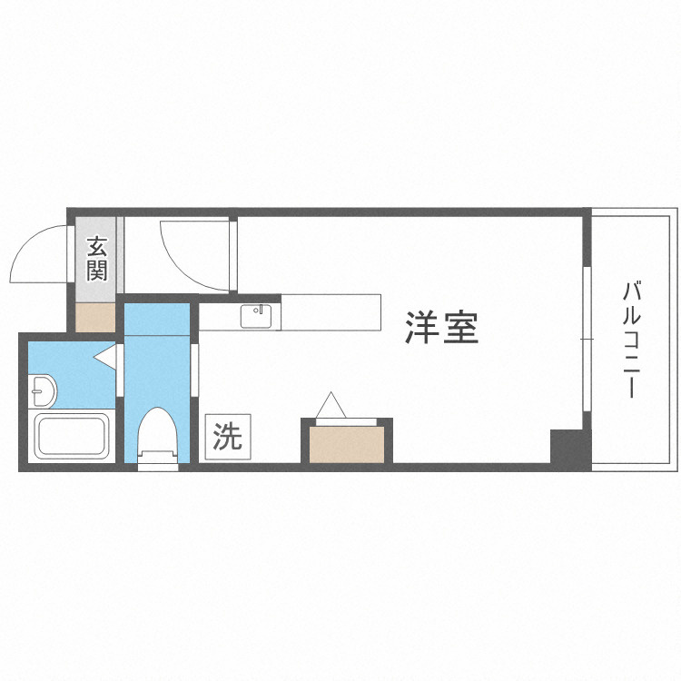 大阪市浪速区戎本町１丁目の賃貸マンションの間取り