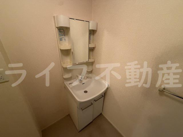 ピンブルコートの独立洗面台