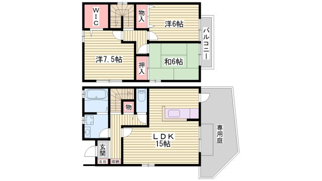 アルスクレストⅡ　２棟の間取り