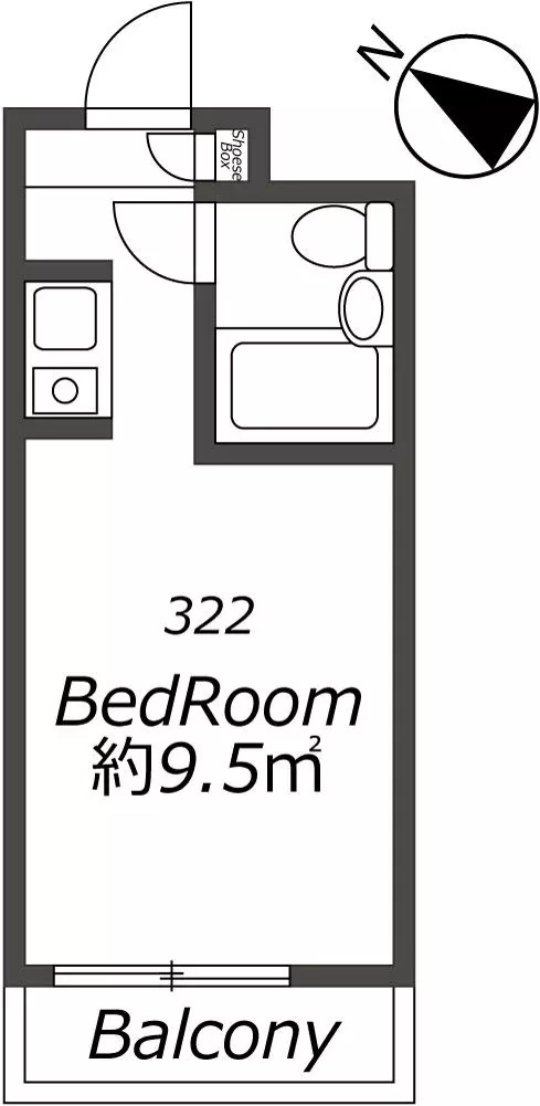 AP924 レジダンスイン・目黒 322の間取り|



