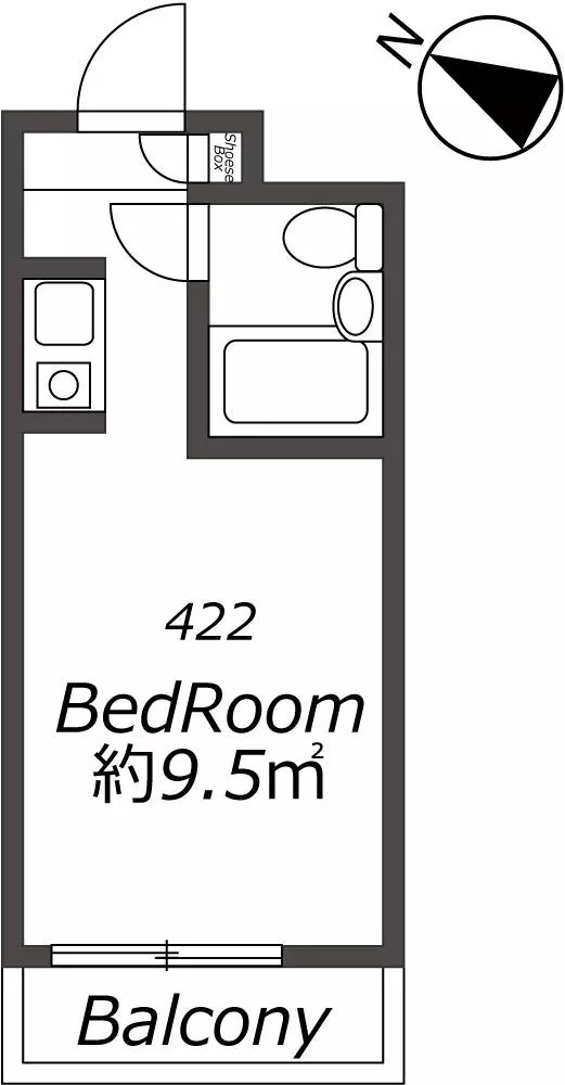 AP831 レジダンスイン・目黒 422の間取り|



