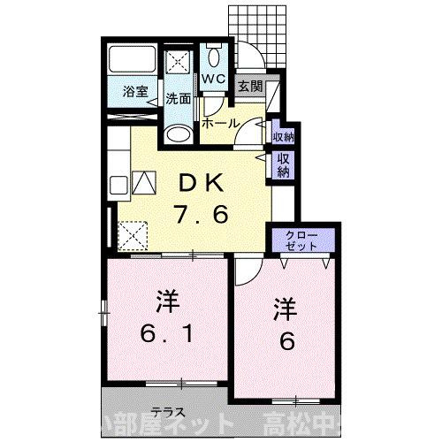 【間取り】 | ワイズＫⅡ