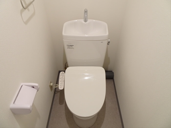 佐藤ビルのトイレ|落ち着いた色調のトイレです