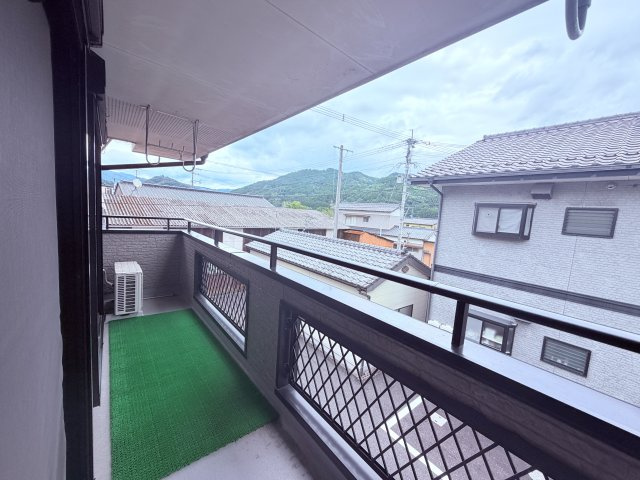 コンフォート黒木　B棟のバルコニー