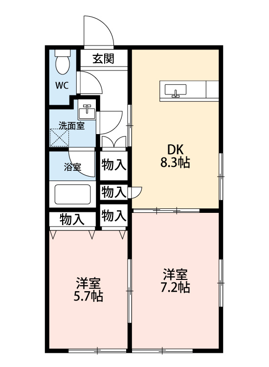 プレイン安城　　刈谷市近郊の賃貸はクラスホーム刈谷店の間取り