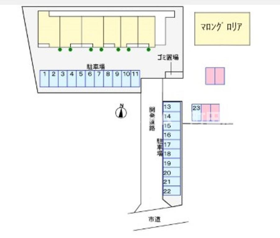 グロリア　レジデンス※初期費用分割あと払いサービス利用可能物件の区画図