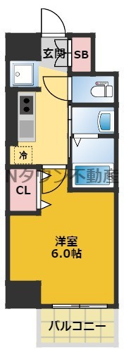 【間取り】 | エステムコート名古屋新栄アクシス | 間取りです。