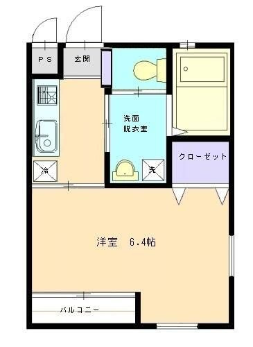 調布市国領町７丁目の賃貸マンションの間取り