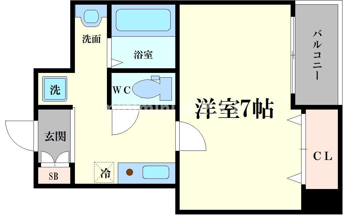 プリンス阿波座の間取り