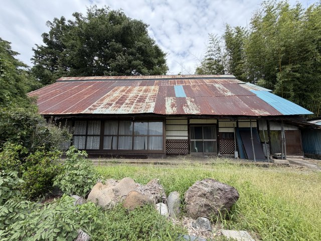 【北杜市明野町上手】南アルプスが望める古家付き土地の外観