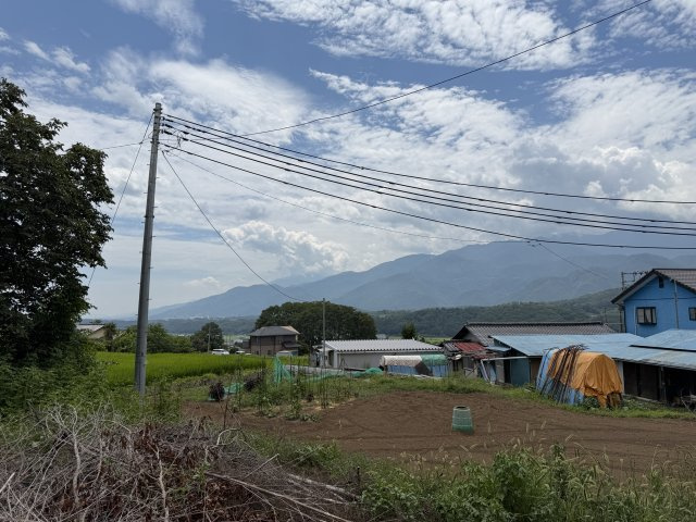 【北杜市明野町上手】南アルプスが望める古家付き土地の展望