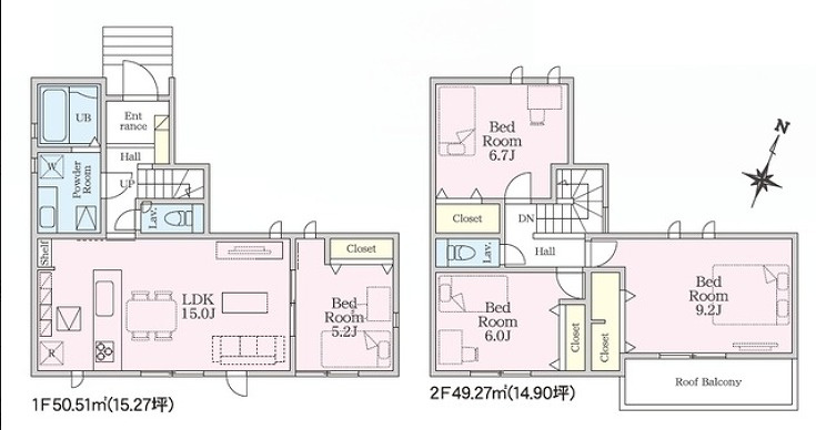 LiGNAGE NEX-G 高崎石原町01期 1号棟の間取り