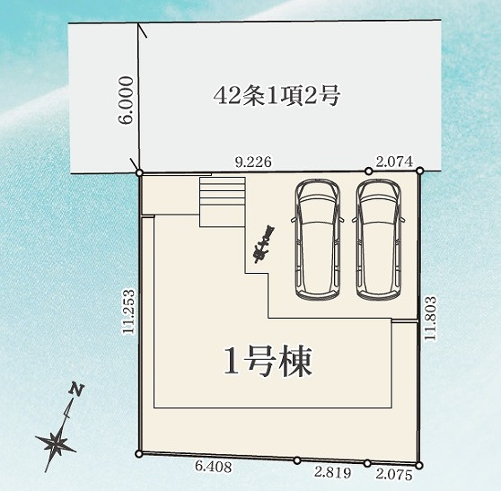 LiGNAGE NEX-G 高崎石原町01期 1号棟の区画図