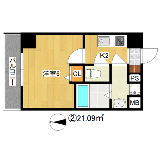 【間取り】 | グランパシフィック今宮