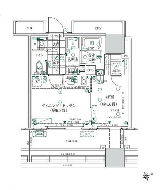 ローレルタワールネ浜松町の間取り|間取りです