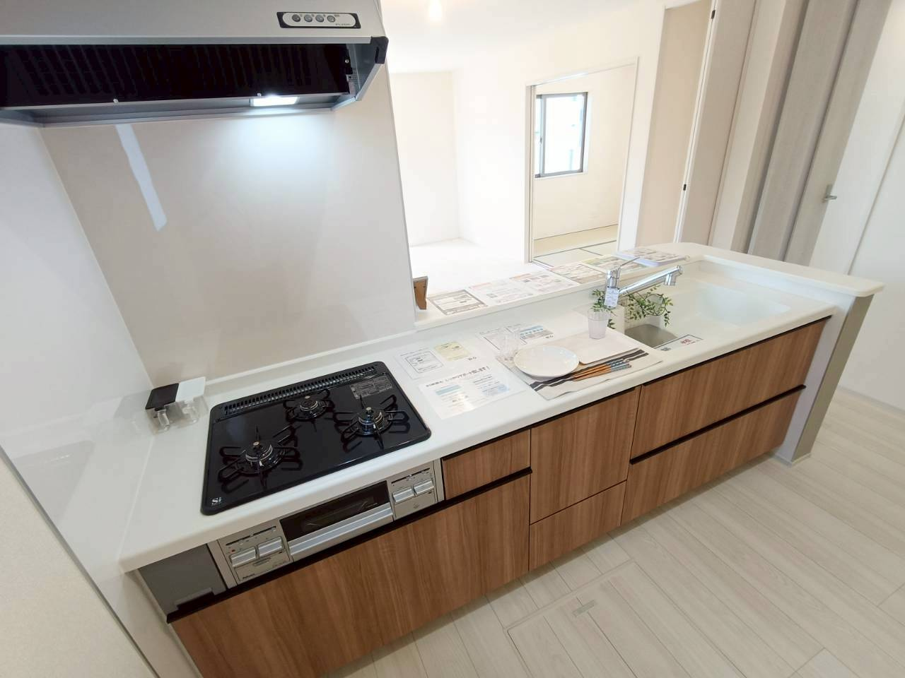 三郷市　東町　新築戸建　全2棟のキッチン|施工例です