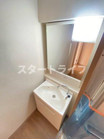 大阪市淀川区西中島４丁目の賃貸マンションの洗面所