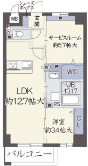 リアンカーサ長柄の間取り