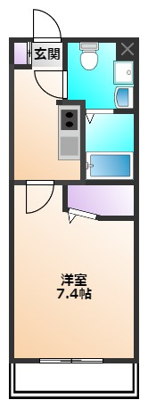 カルフール上宿の間取り