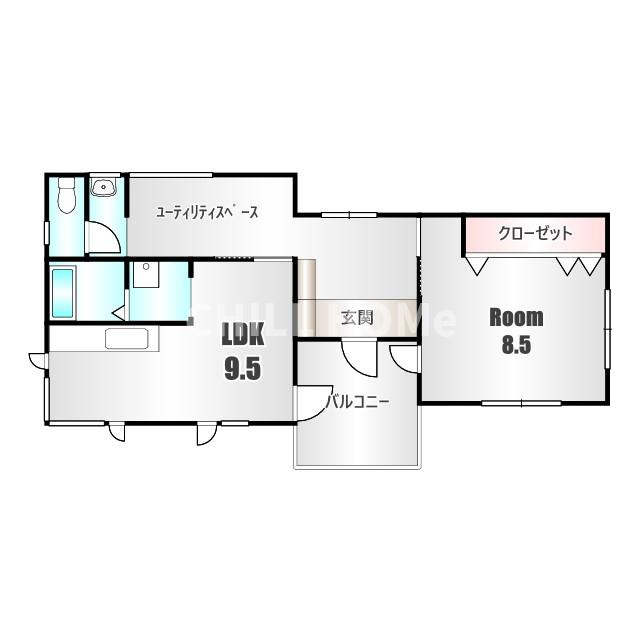 城東町４丁目貸住宅　２Ｆの間取り|当社、チルホームのHPもご覧ください(^^)/物件情報多数♪