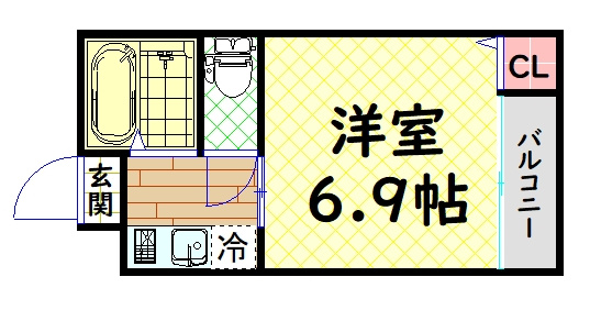 【間取り】 | ミドウスジ堺Ⅰ