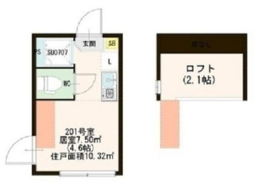 マルシエール西早稲田の間取り