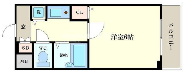 リーガル西長堀の間取り