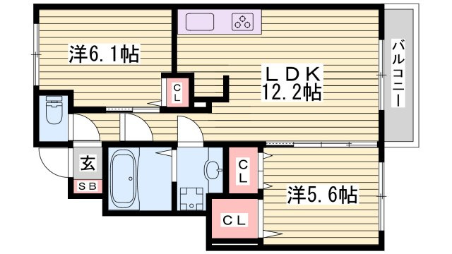 グランアヴァンティ　Ａ棟の間取り