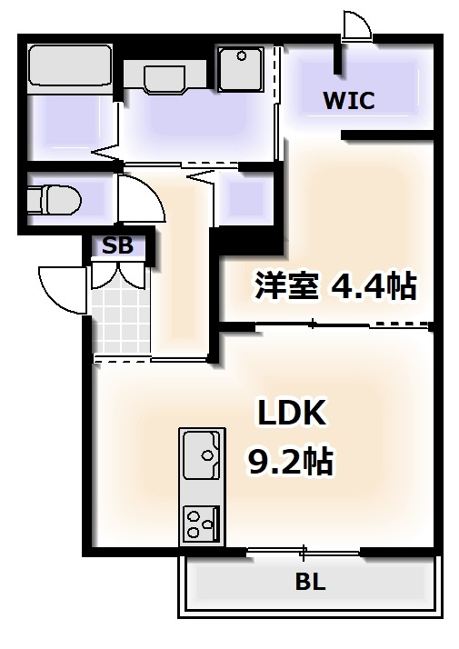 ラ　ルーチェの間取り