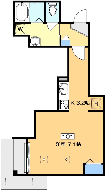 フルールの間取り