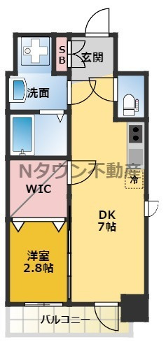 【間取り】 | エステムコート名古屋新栄Ⅱアリーナ | 間取りです。