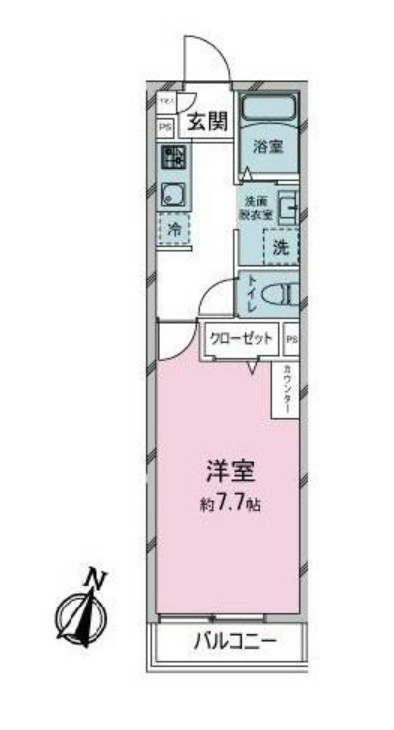 アジュール新秋津の間取り
