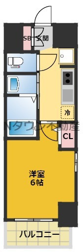 【間取り】 | エステムコート名古屋新栄Ⅲグローリィ | 間取りです。