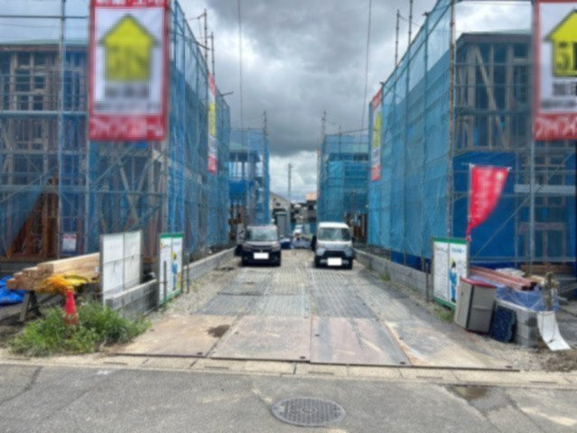 【前面道路含む現地写真】 | 加須市三俣１丁目　新築戸建　全8棟　8号棟