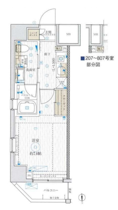 ベルグレードKAMEIDO の間取り
