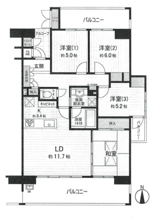 【間取り】 | 日神パレステージ町屋