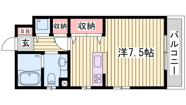 パークハイム参番館　Ａ棟の間取り