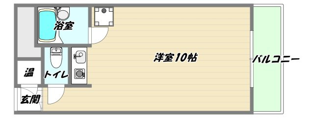 大阪市東淀川区東中島４丁目の賃貸マンションの間取り
